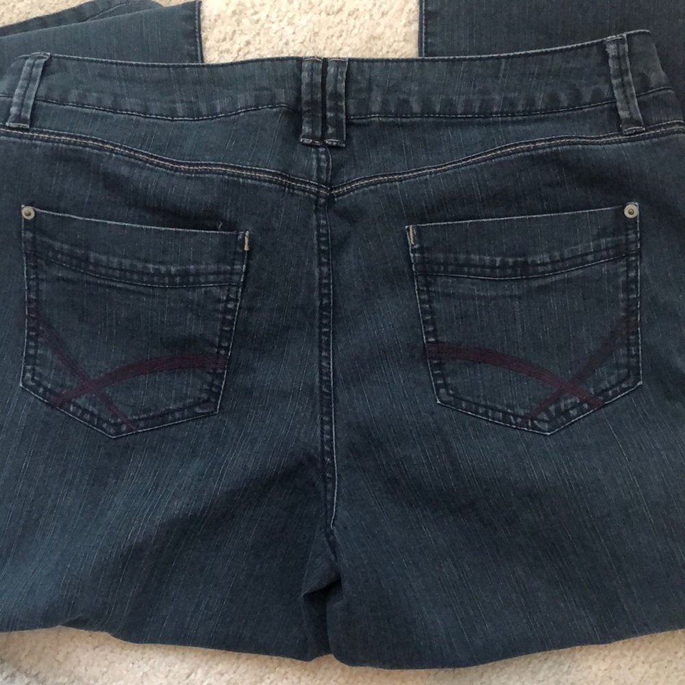 French Cuff Boot Cut Jeans SZ 14 - Picture 8 of 8